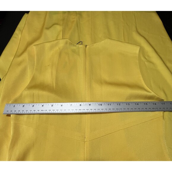 Jason Wu Dress Womens 6 Yellow Lemon Sleeveless‎ Maxi Fit Flare Formal Elegant - Picture 8 of 16